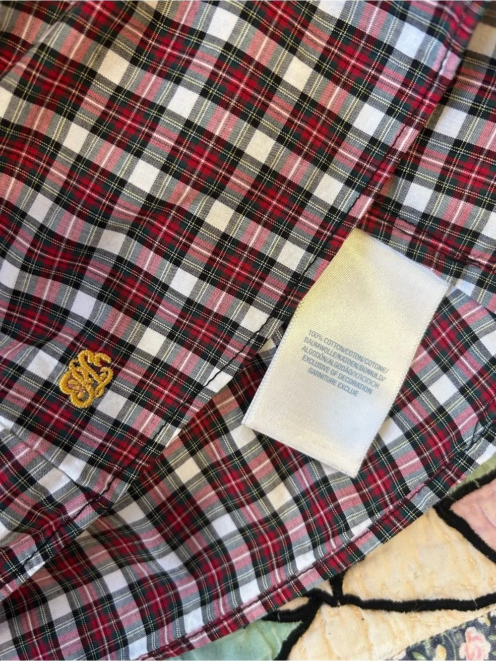 Ralph Lauren Baby 3M Red Plaid Ruffle Blouse Holiday Christmas Top